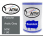 Preview: Porsche, Arctic Gray, M7K / U0: 500ml Lackdose, von ATW Autoteile West.